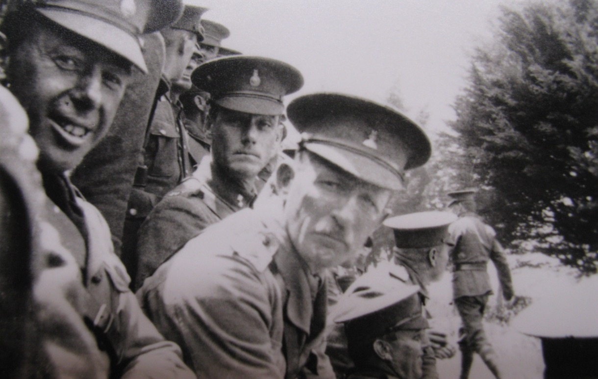 The tunnellers standing for an official photography